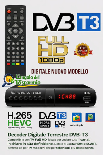 Digitale terrestre dvb - digitale, dvb-t3
