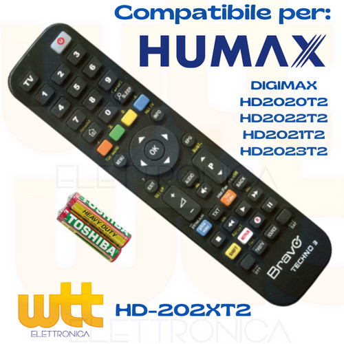 Telecomando humax 202xt2 - telecomando,